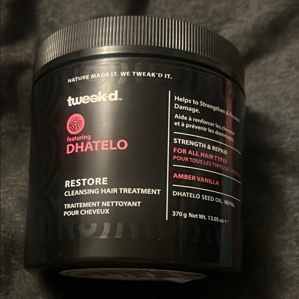 BRAND NEW sealed tweak-d  Restore Cleansing Hair Treatment 13.05oz Dhatelo